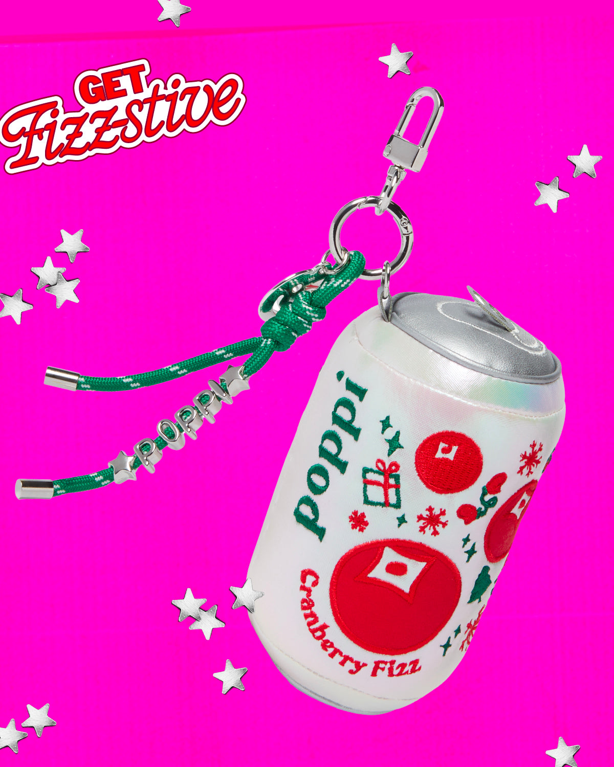 Plush Cran Fizz Keychain